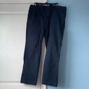 Polo Stretch Straight Fit Pants Navy 36 x 30